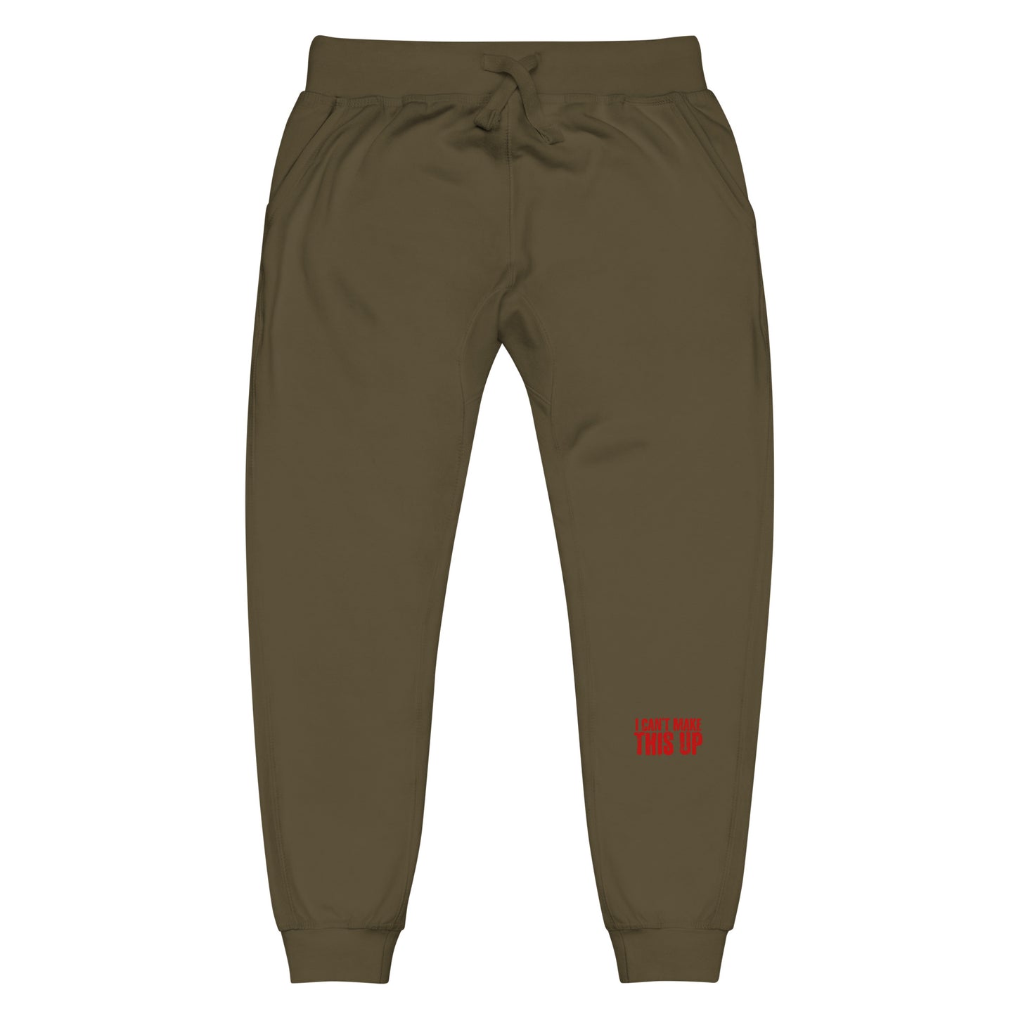 Camo with Red Unisex fleece sweatpants - I Cant Make This Up